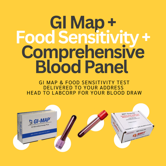 GI Map, Food Sensitivity, & Comprehensive Blood Panel Bundle
